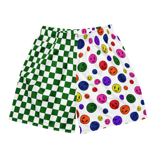 Kidcore/Clowncore Rainbow Happy Face and Checkers Shorts – Klaryssa Nicole